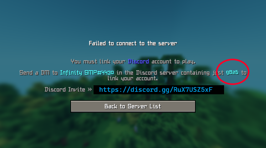 Minecraft Kick Screen